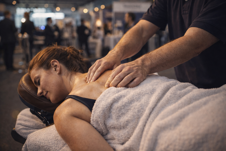 עמדת מסאז לאירועים