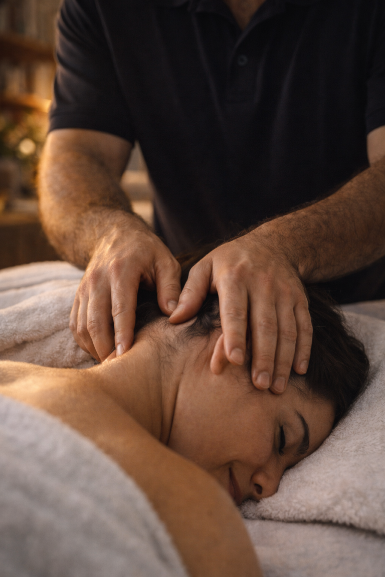 מעסה לגב ולראש עד הבית