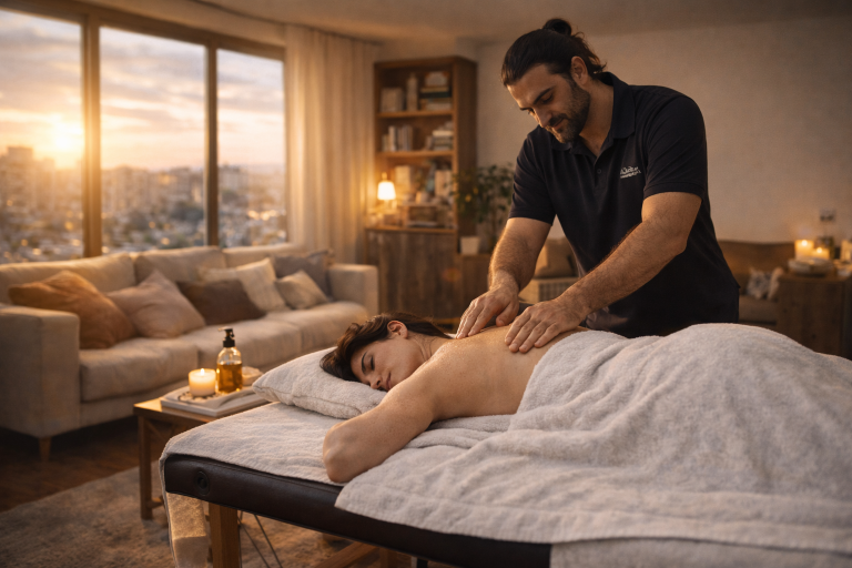 עיסוי לגוף ולנפש עד הבית